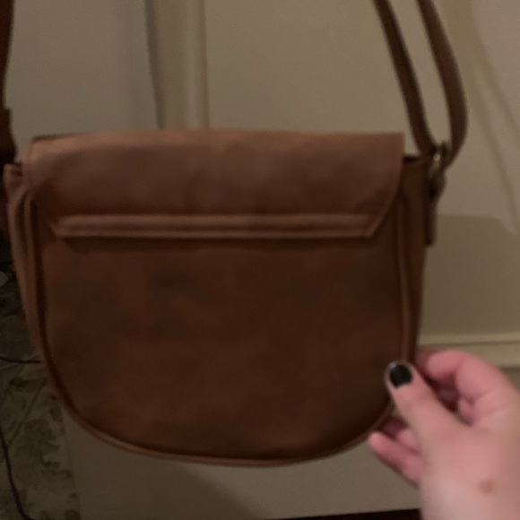 Suede Feel and Houndstooth cross body - Picture 2 of 7